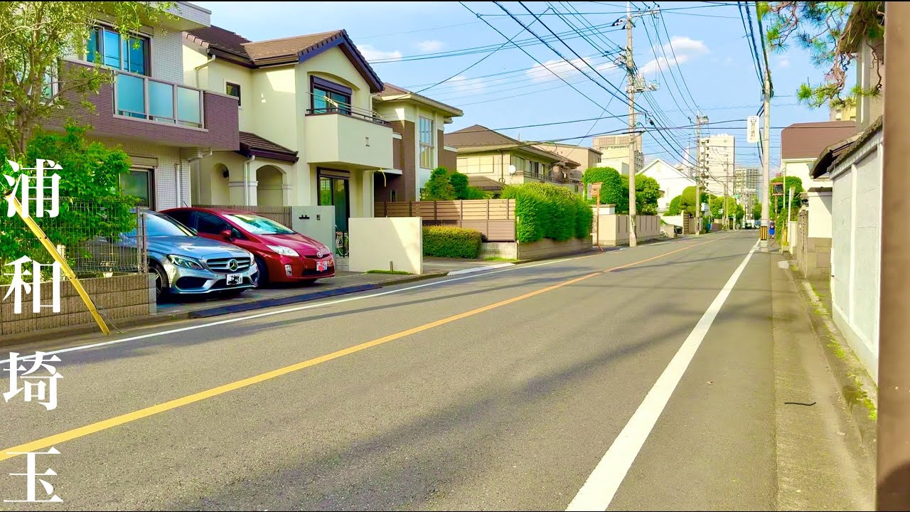 4K HDR  Japan Walk - Relaxing Weekend | Morden Japanese Neighborhood in Japan | Saitama - Tokyo