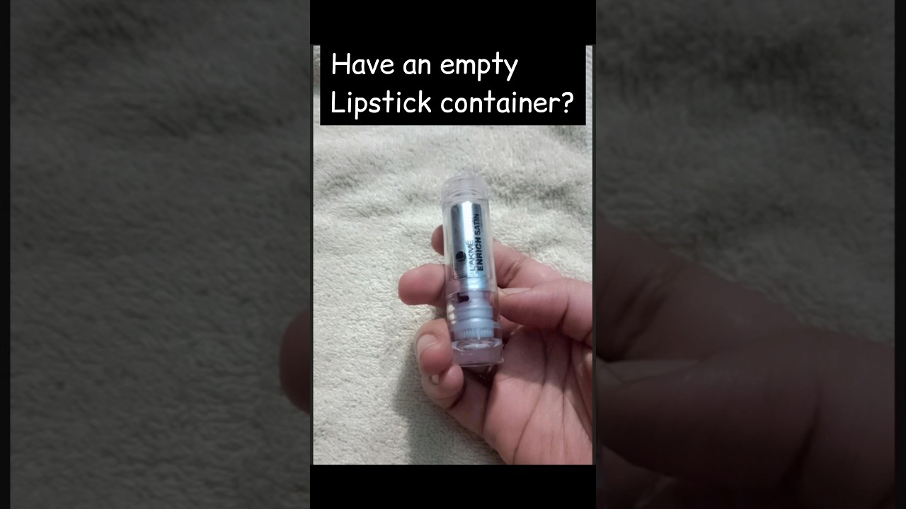 Lipstick container reuse ideas/Simple organization using lipstick container