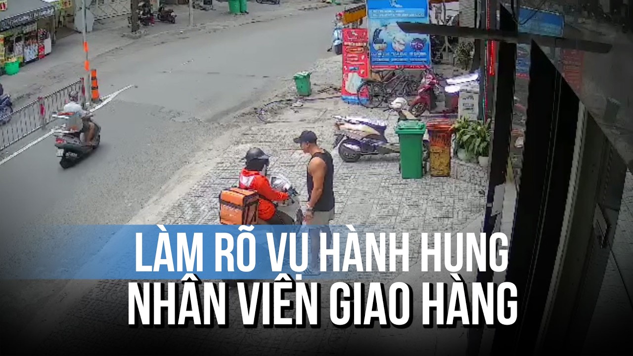 Đi giao đồ ăn, nữ shipper bị người đàn ông đánh túi bụi ngã nhào xuống đất