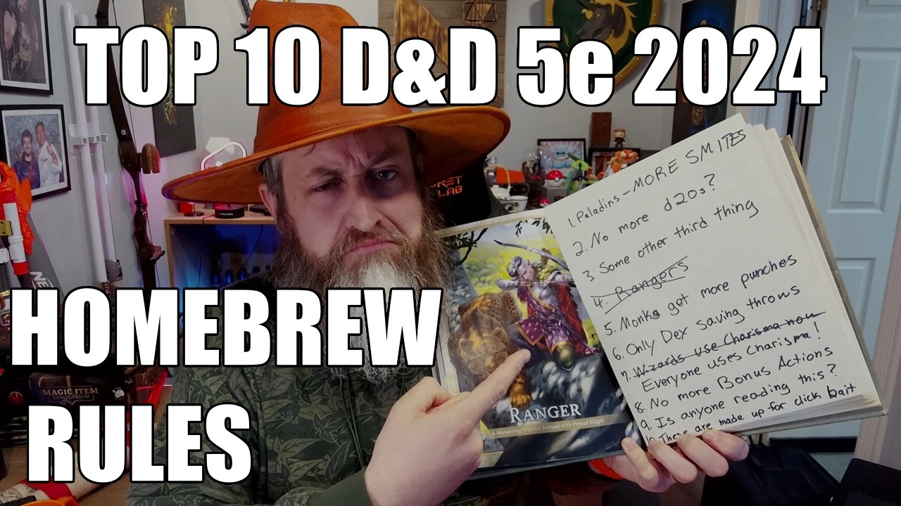My Top 10 D&D 5e 2024 Homebrew Rules | Nerd Immersion