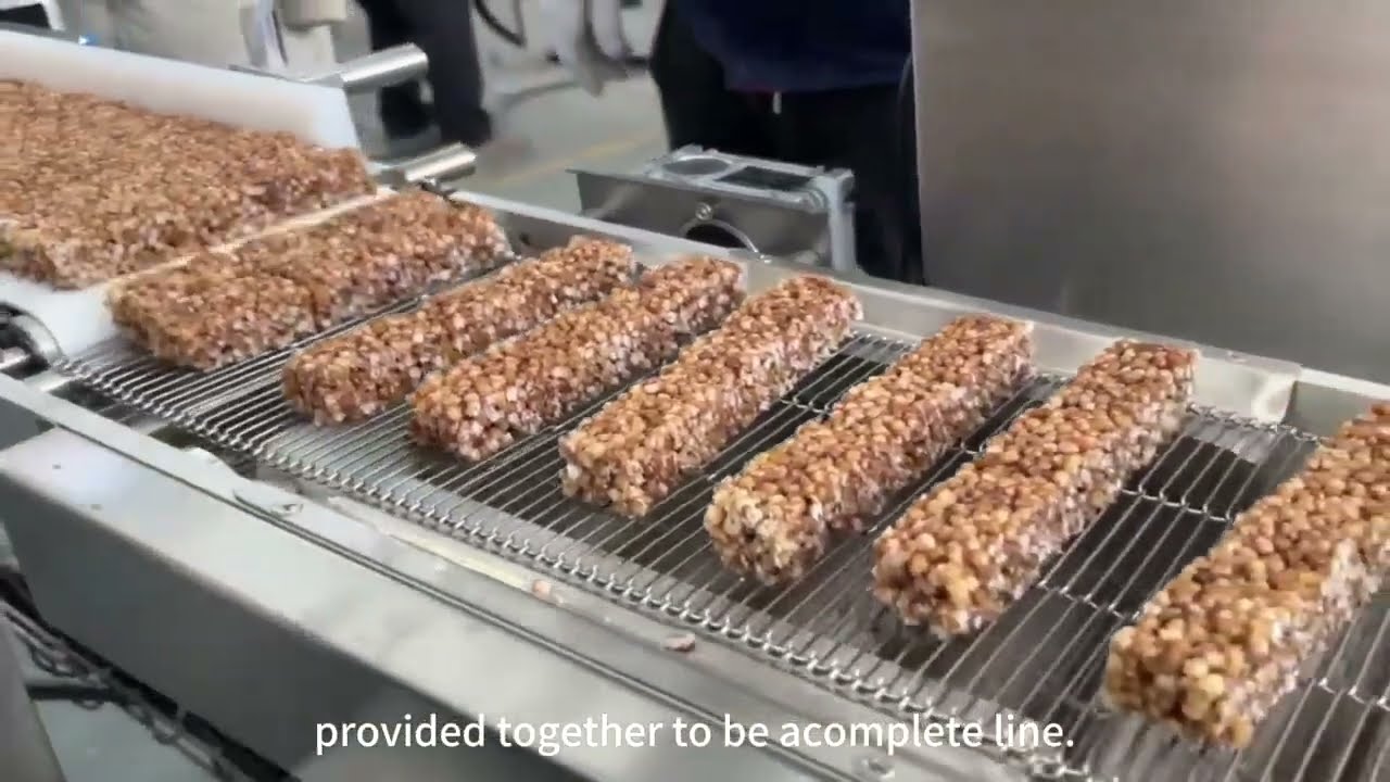 Darin High Efficiency Mini Granola Bar Forming Line with Chocolate Enrober and Cooling Tunnel 🧈