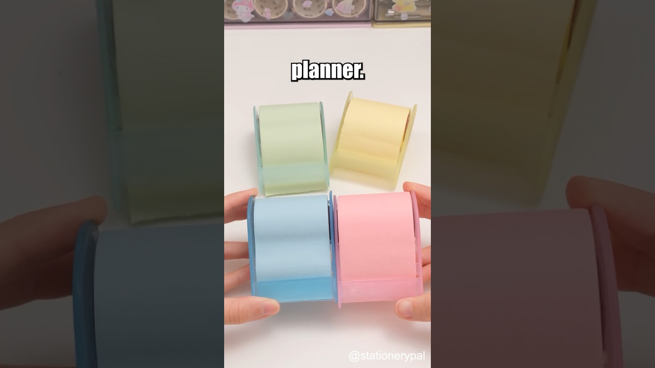 Use sticky notes to make a flippable weekly planner! #shots #stationery