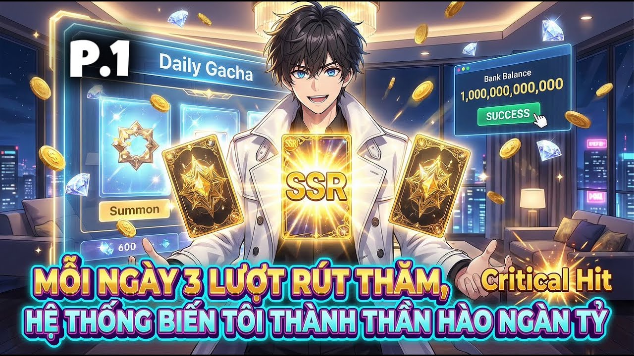 Mỗi Ngày Ba Lượt Rút Thăm, Hệ Thống Biến Tôi Thành Thần Hào Ngàn Tỷ | P1