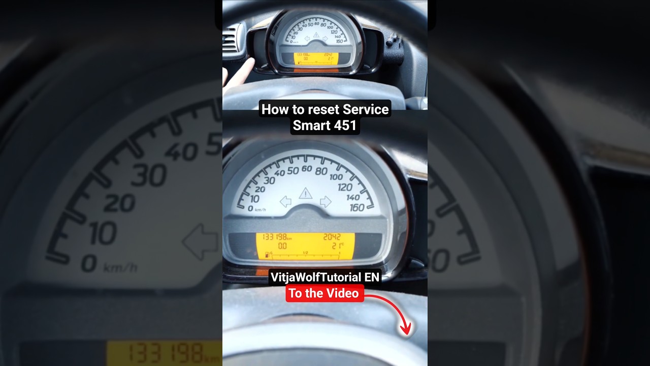 Как сбросить индикатор сервисного обслуживания на Smart 451 #smart #diy #mechanic #car