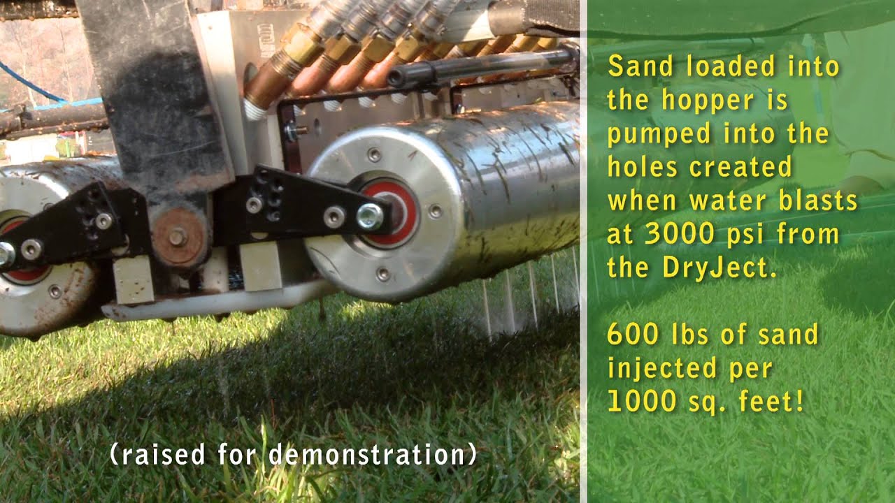 DryJect Aeration Golf Sports Fields Turf