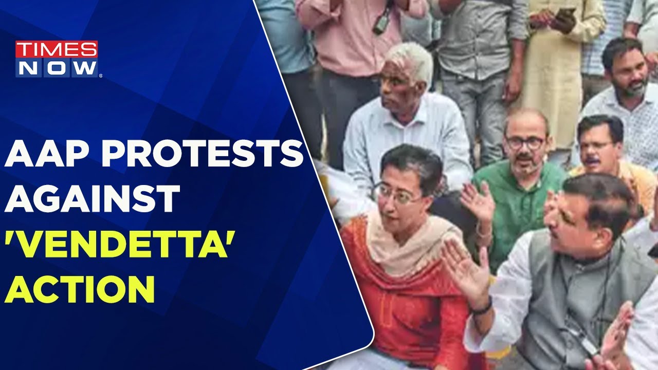 AAP DY CM Arrested By CBI, AAP Protests Against 'Vendetta' Action | Latest News | Times Now