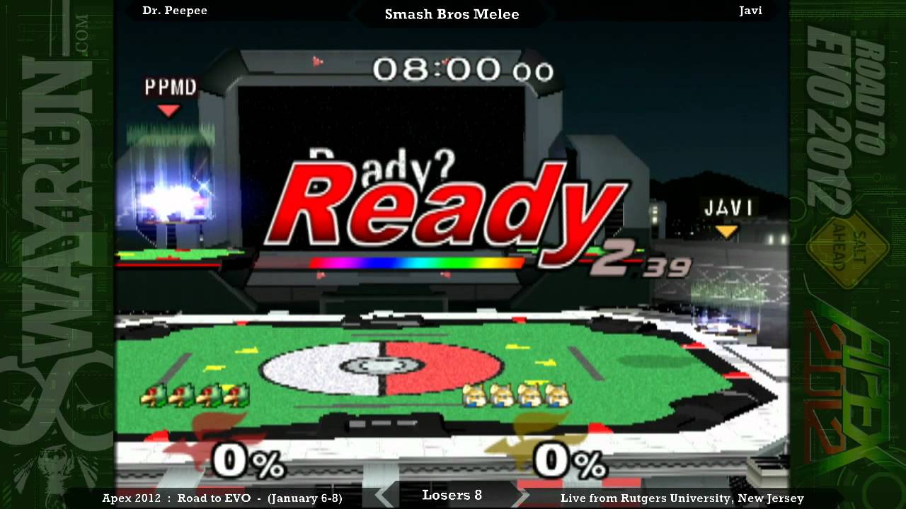 Apex 2012 - Melee Singles: Javi (Fox) vs. Dr. Peepee (Falco) LB8