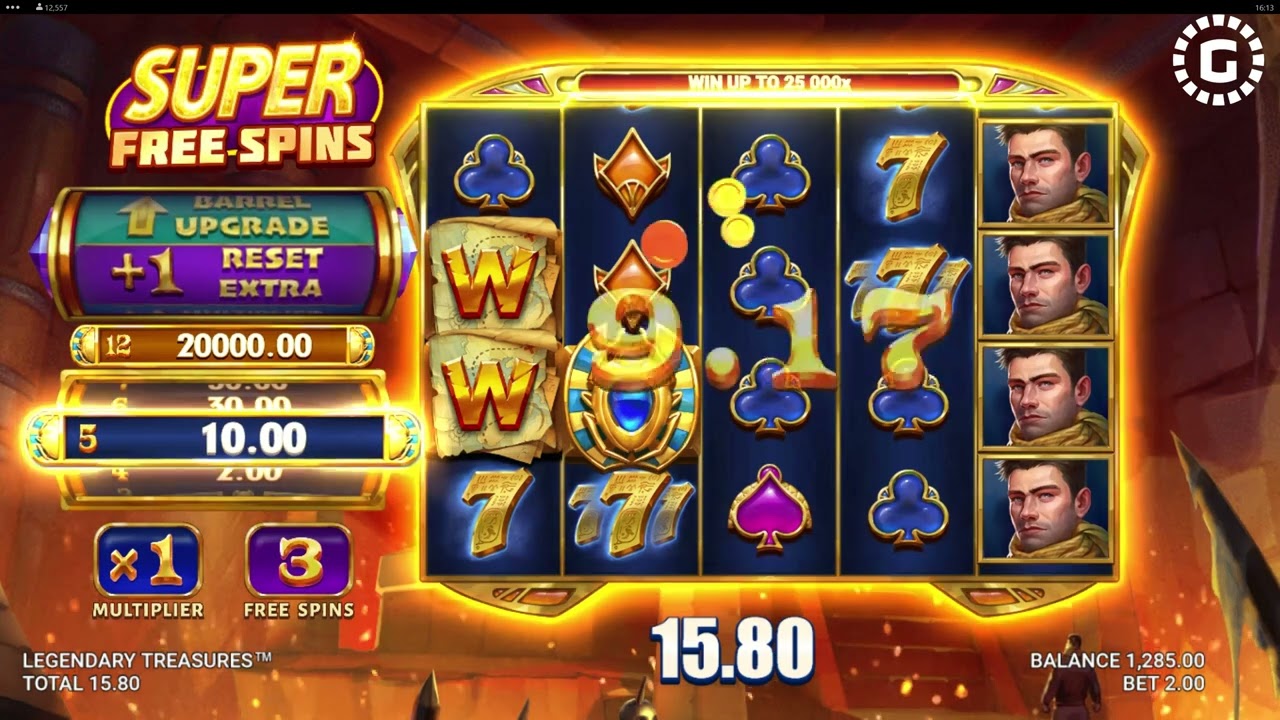 Legendary Treasures by Just For The Win Video Review | GamblerID