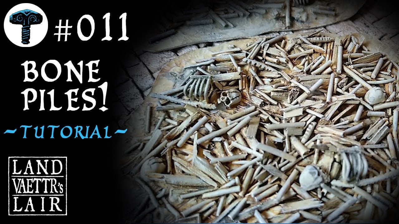 Crafting Bone Piles for Tabletop RPG (tutorial)