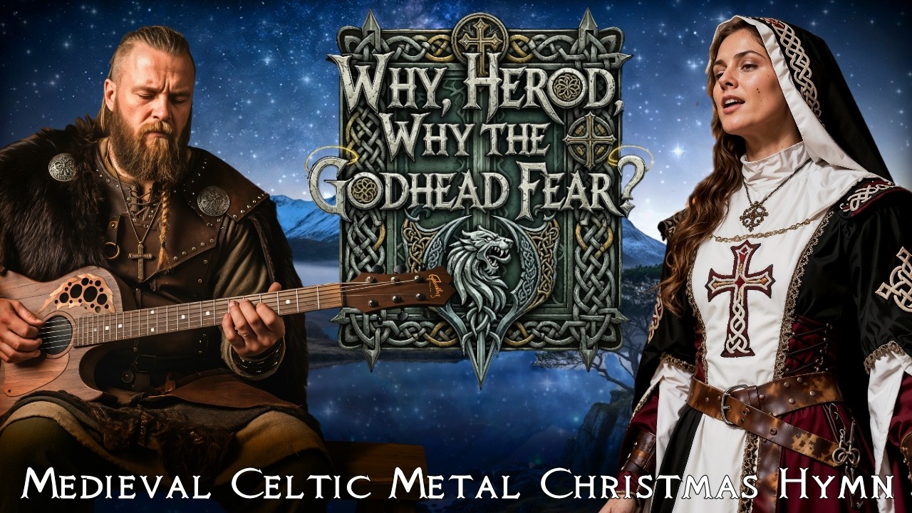 Why, Herod, Why the Godhead Fear? – Medieval Celtic Metal Christmas Hymn (Lyric Video)