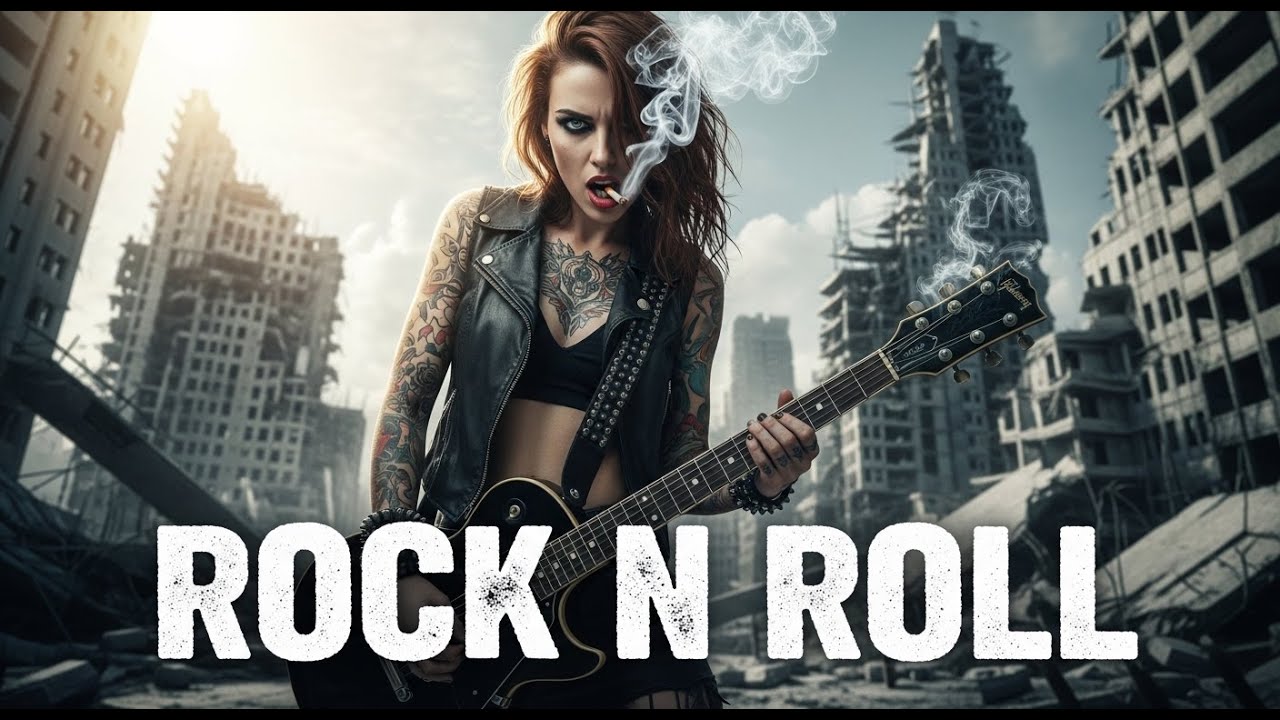 Outlaw Rock n Roll 🔥 Gritty Guitar, Heavy Drums & Rebel Woman Rider