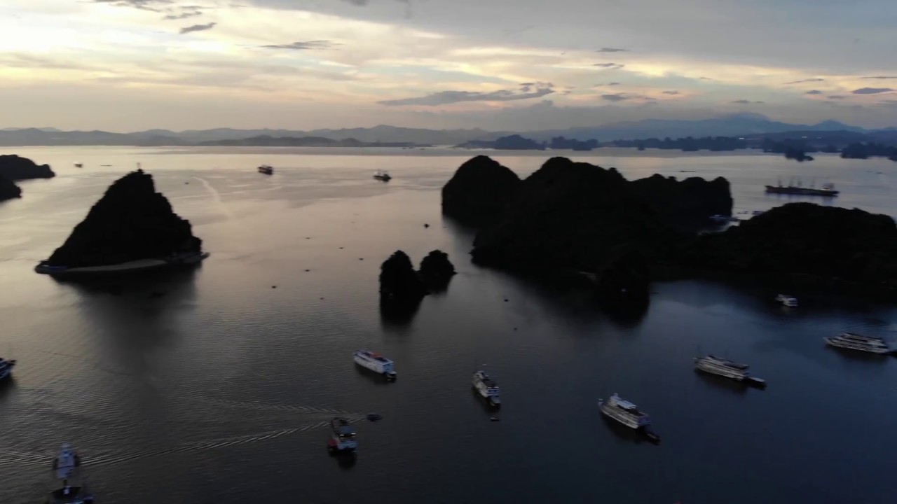 Ha Long Bay Vietnam Sunset - DJI Mavic Air