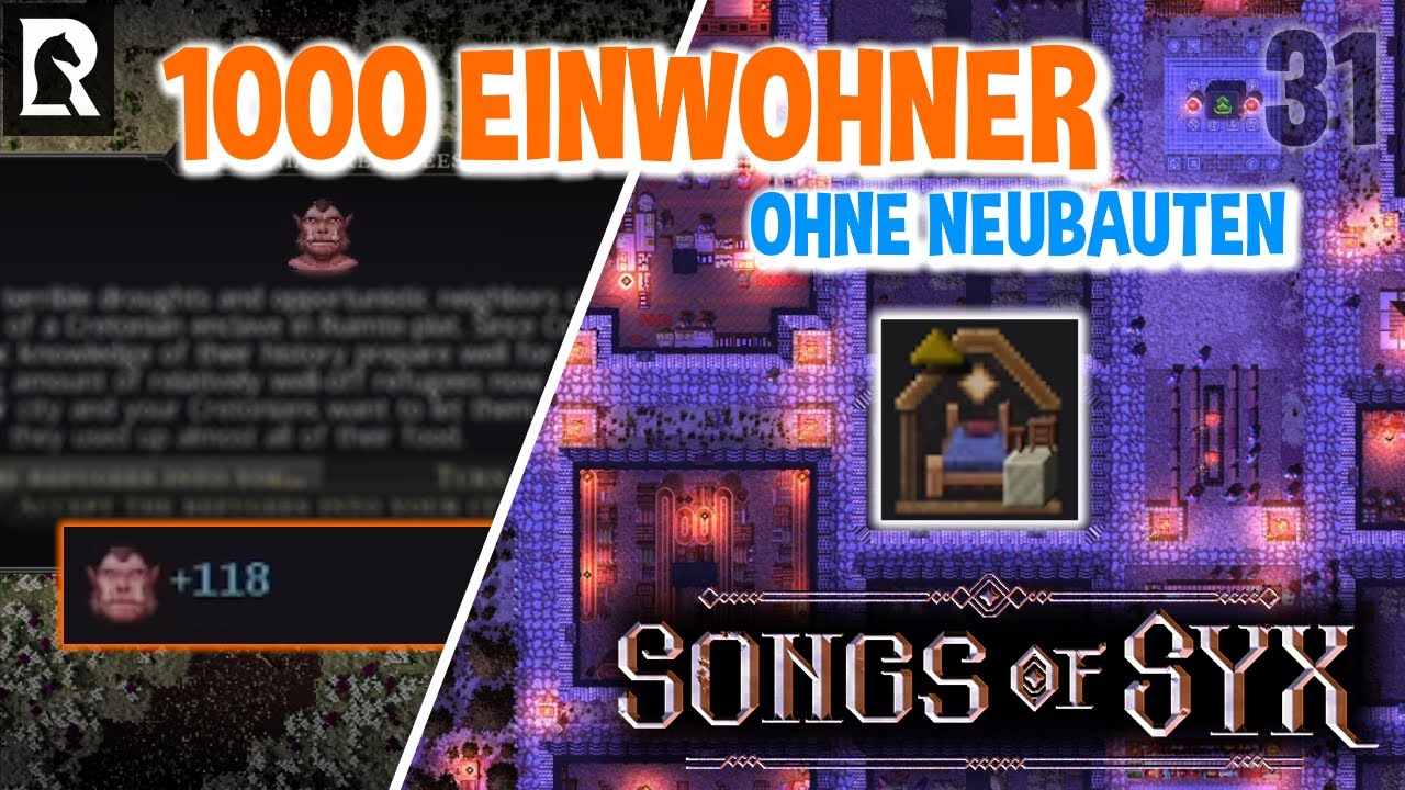 Legati! 1000 Einwohner ohne Stadtausbau - #31 Songs of Syx Let's Play
