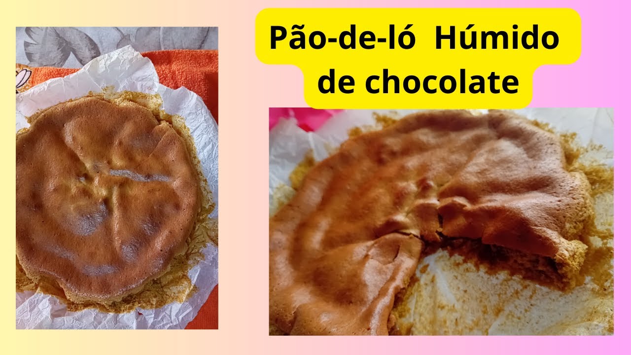 Pão-de-Ló Húmido de chocolate