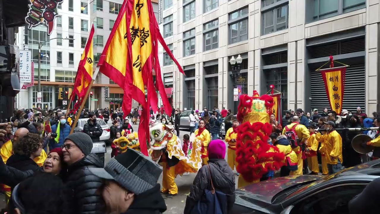 🎊🦁 2023 Chinatown New Year Lion Dances and Parade in Boston, MA [4K]