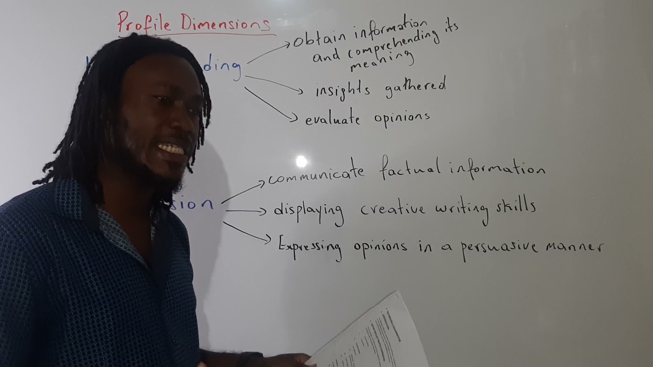 CXC English Profile Dimension