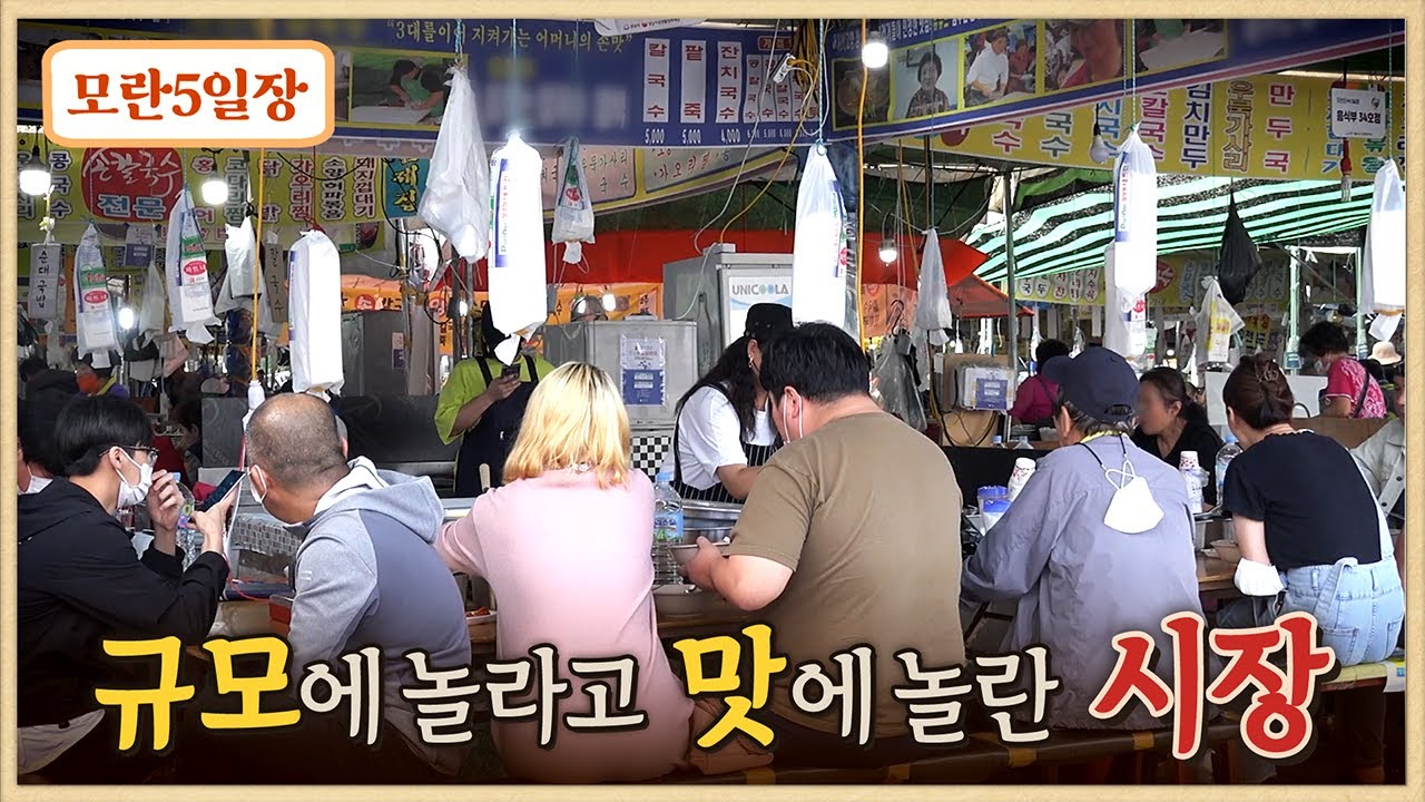 성남 모란5일장/1원짜리 동전이 5천원/무한리필 고기집/춤추는 칼국수/말하는 앵무새, 카나리아, 갈색문조, 흰문조/모란민시장