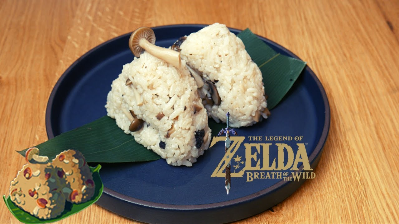 Zelda BOTW Recipe / Mushroom Riceballs