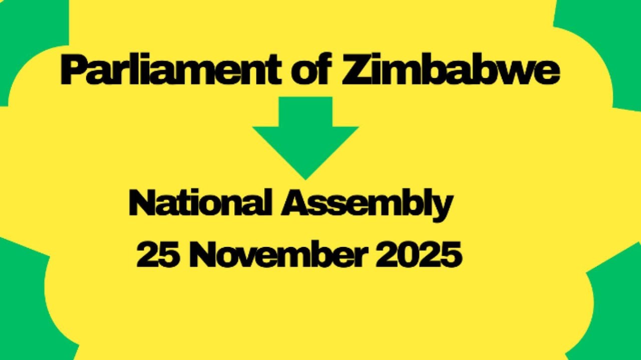 Parliament of Zimbabwe: National Assembly Sitting 25 November 2025