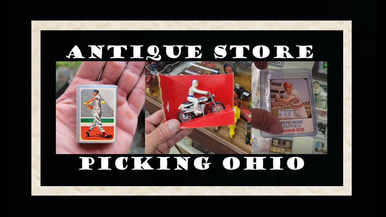 Antique Store Picking Marietta Ohio - Baseball Cards - Old Bottles - Toys - Flea Market - Hot Wheels