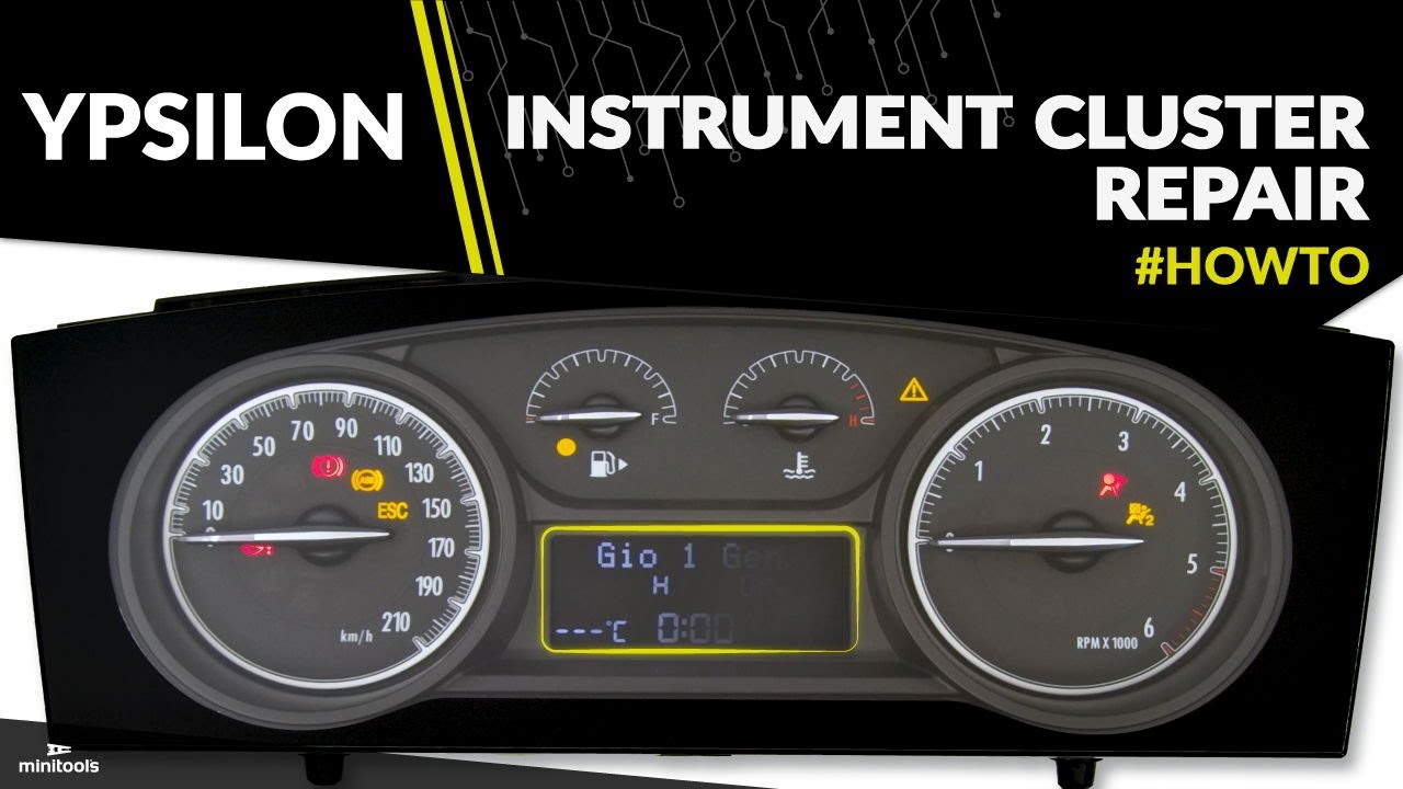 Lancia &ndash; Chrysler Ypsilon 846 instrument cluster repair &ndash; multifunction display replacement