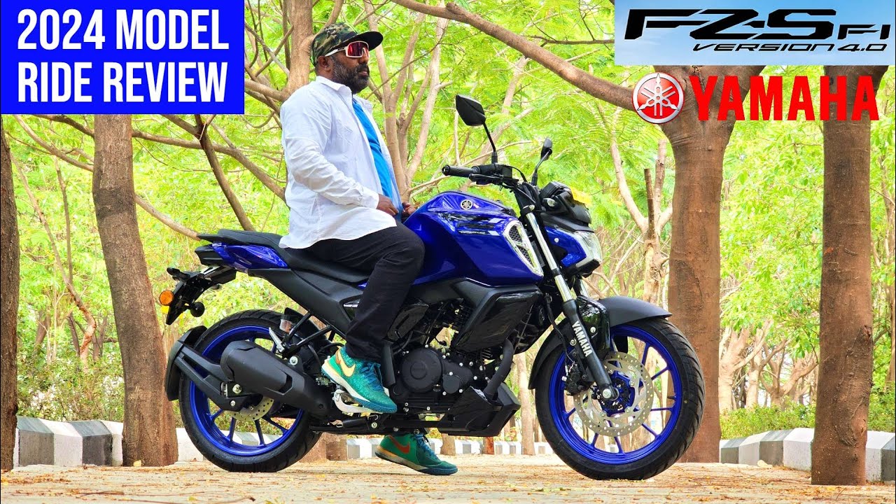 2024 Yamaha FZS V4.0 Racing Blue First Ride Review | A Good Mileage Bike