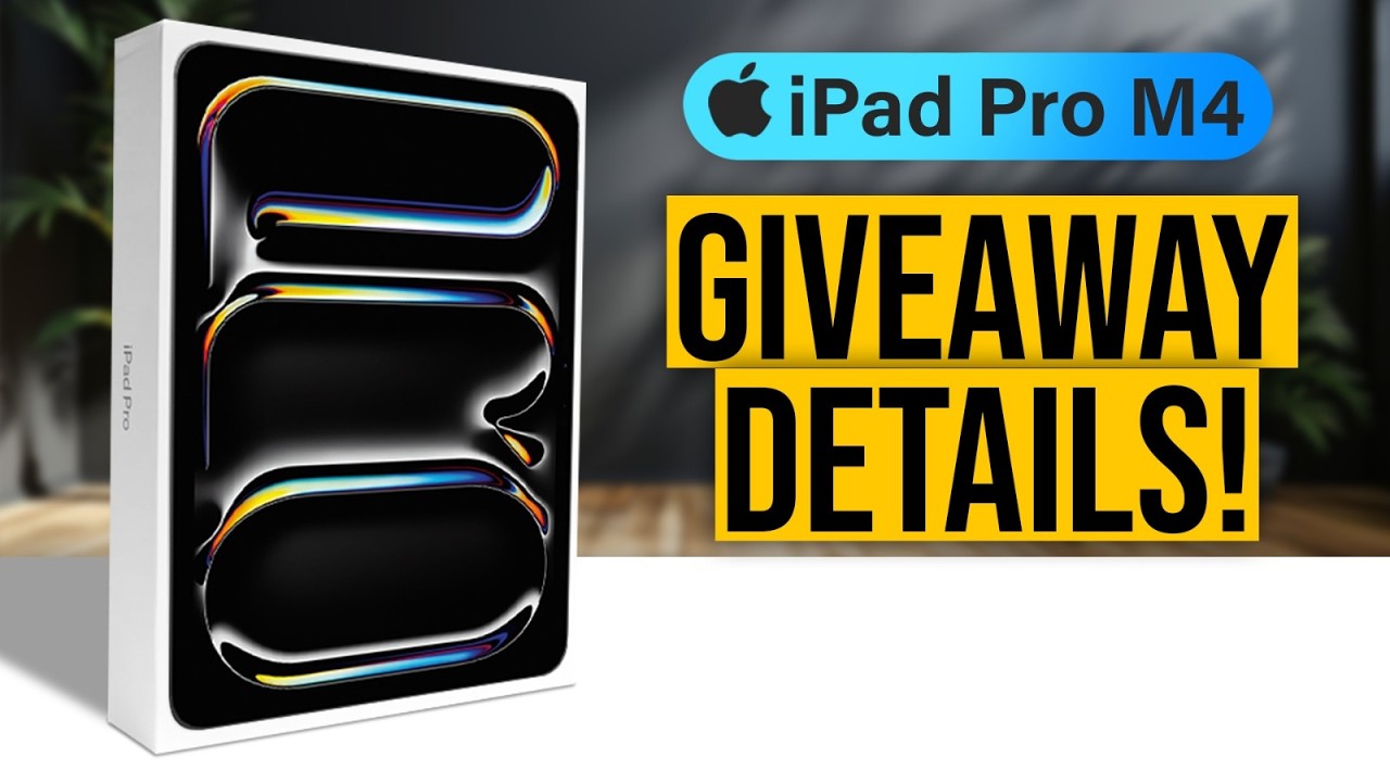 Подробности РОЗЫГРЫША iPad Pro M4 2025 года на сентябрь!