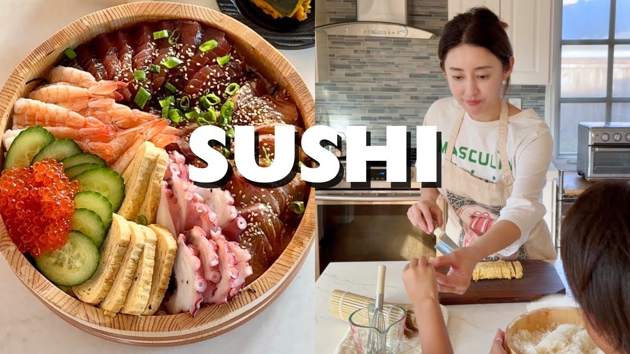 Family SUSHI Night🍣 Homemade Sushi Feast