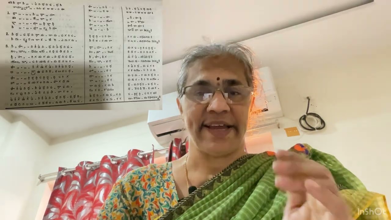 నాటకురంజి రాగం వర్ణం చరణం 3,4 చిట్టస్వరాలు