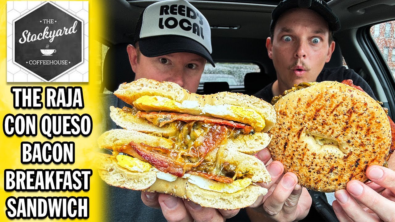 Reviewing The $10.20 Raja Con Queso Bacon Breakfast Sandwich at  Stockyard Coffee!