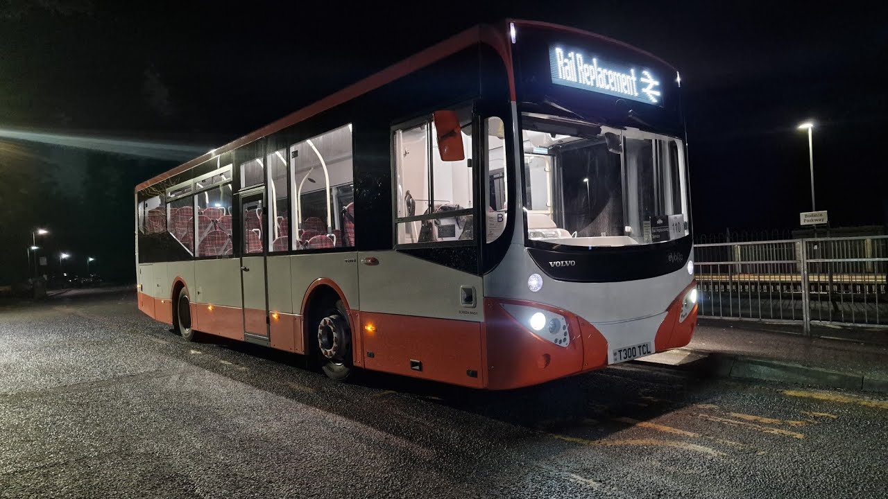 Tamar Coaches MCV Evora B8RLE T300 TCL on Rail Replacement to Plymouth