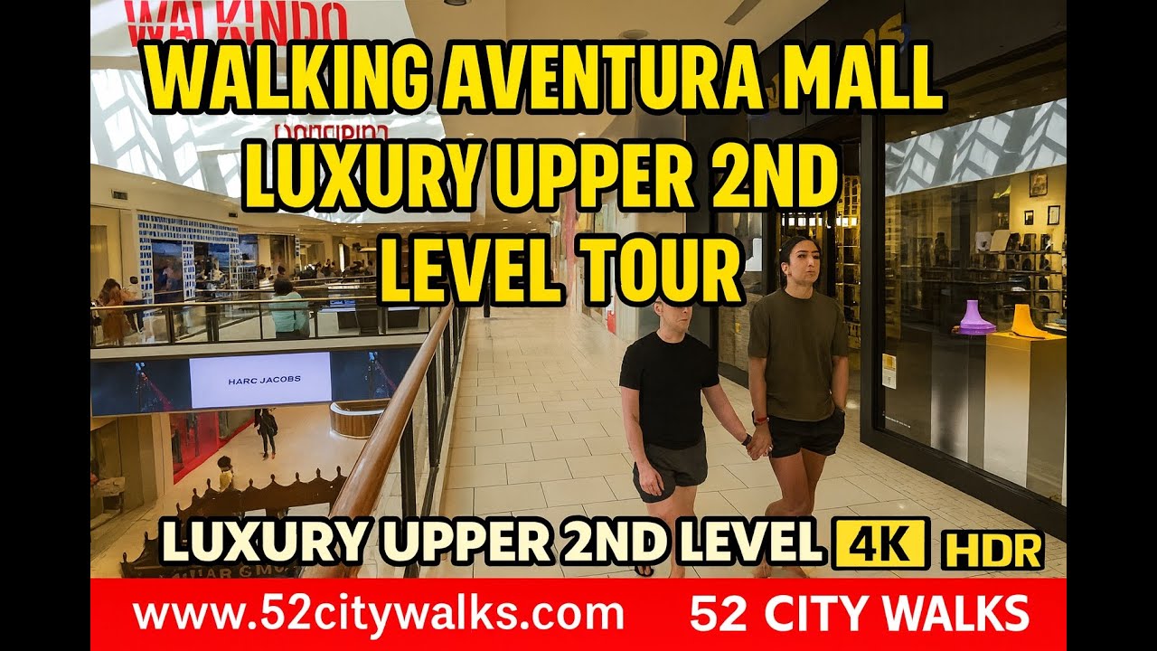 ✨ Walking Aventura Mall – Upper 2nd Level | Luxury Shopping, Tesla Valet & High-End Lifestyle 4K HDR