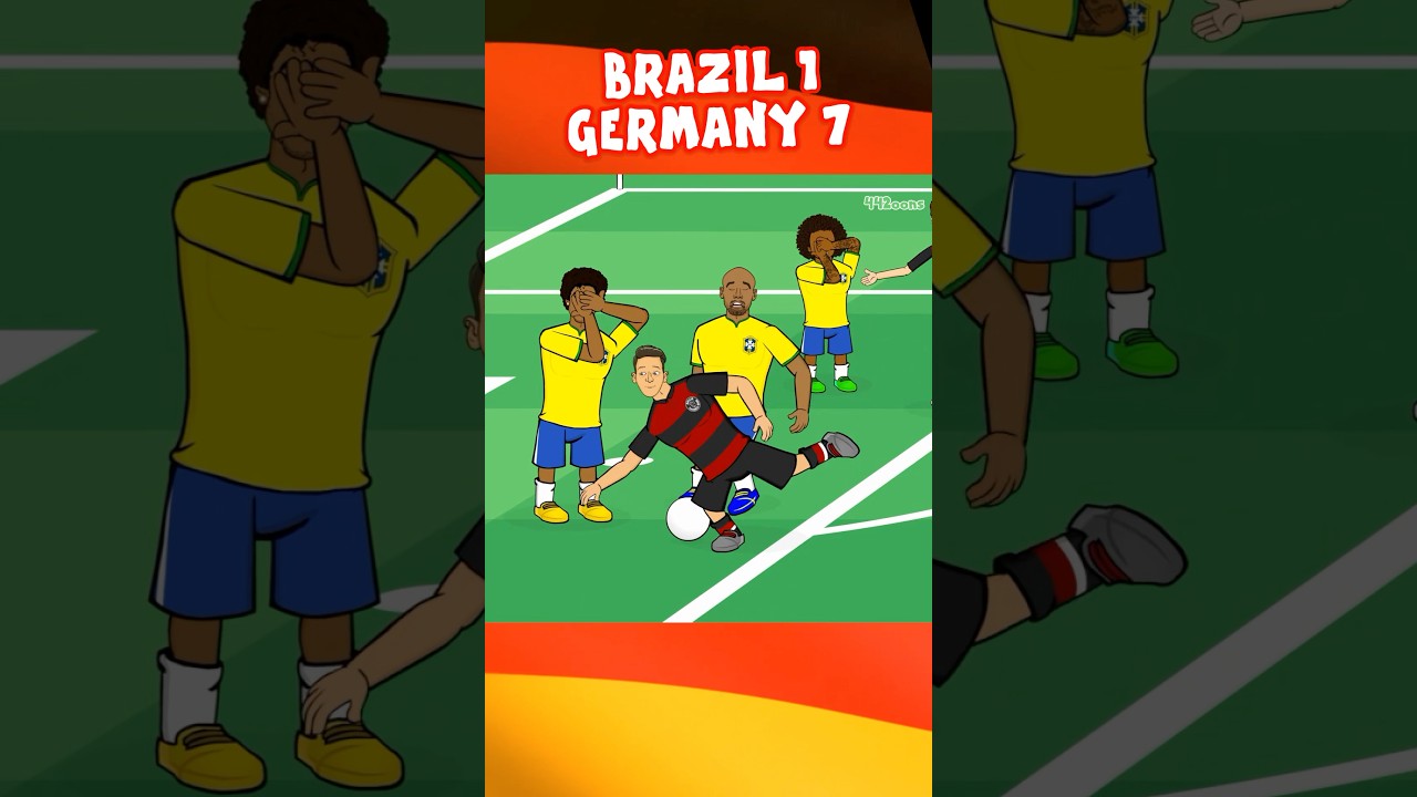 Brazil 1-7 Germany🤯 #football #workdcup #footballshorts #soccer