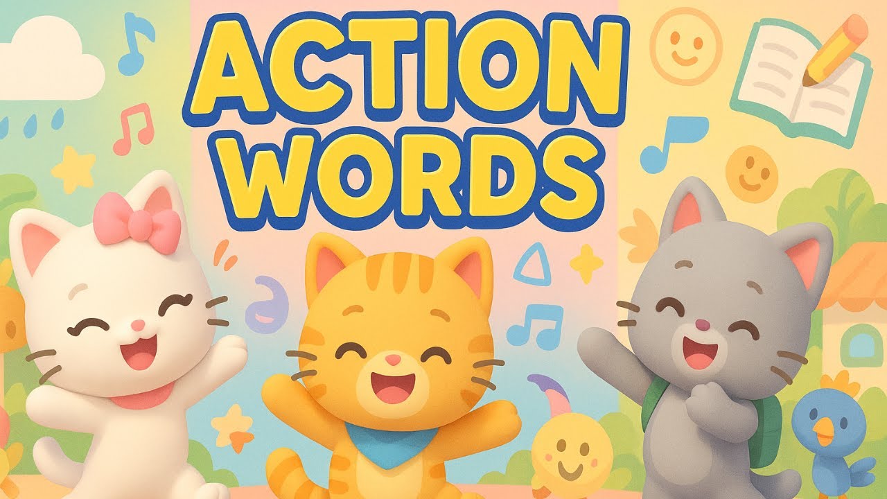 Action Words เพลงเด็ก เต้นสนุก! เรียนรู้คำศัพท์ง่ายๆ | Kids Song