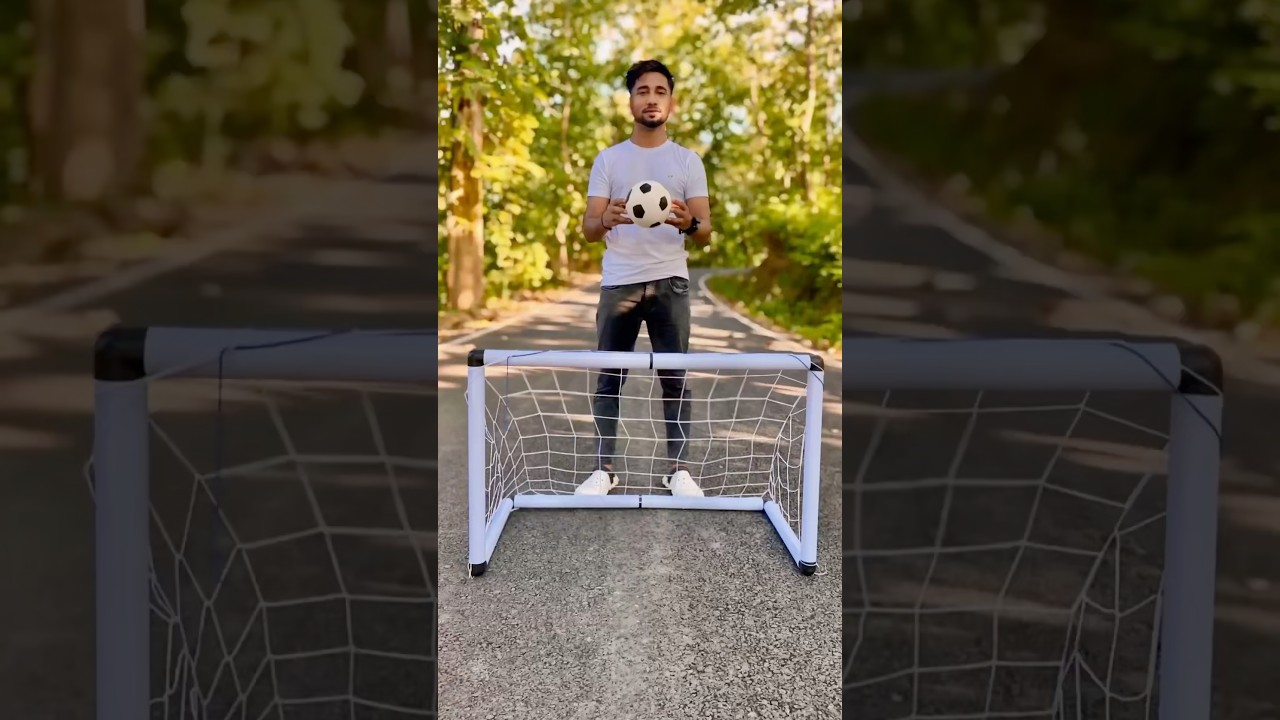 Football Goal Post Net With Ball-Football Set, Indoor Outdoor Football Sport Games