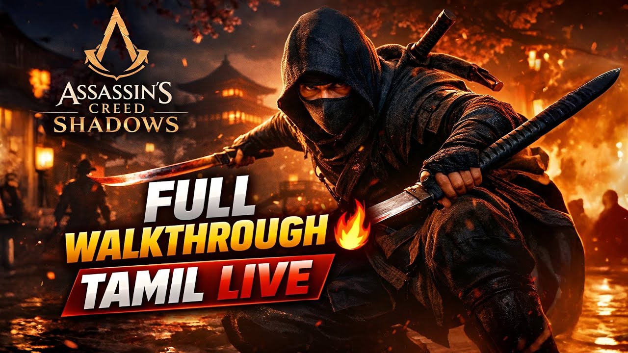 Assassin’s Creed Shadows TAMIL LIVE 🔥 Full Walkthrough | Samurai & Shinobi Gameplay