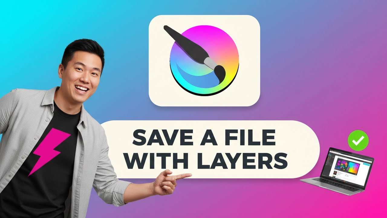 How to SAVE A FILE WITH LAYERS in Krita (Step by Step)