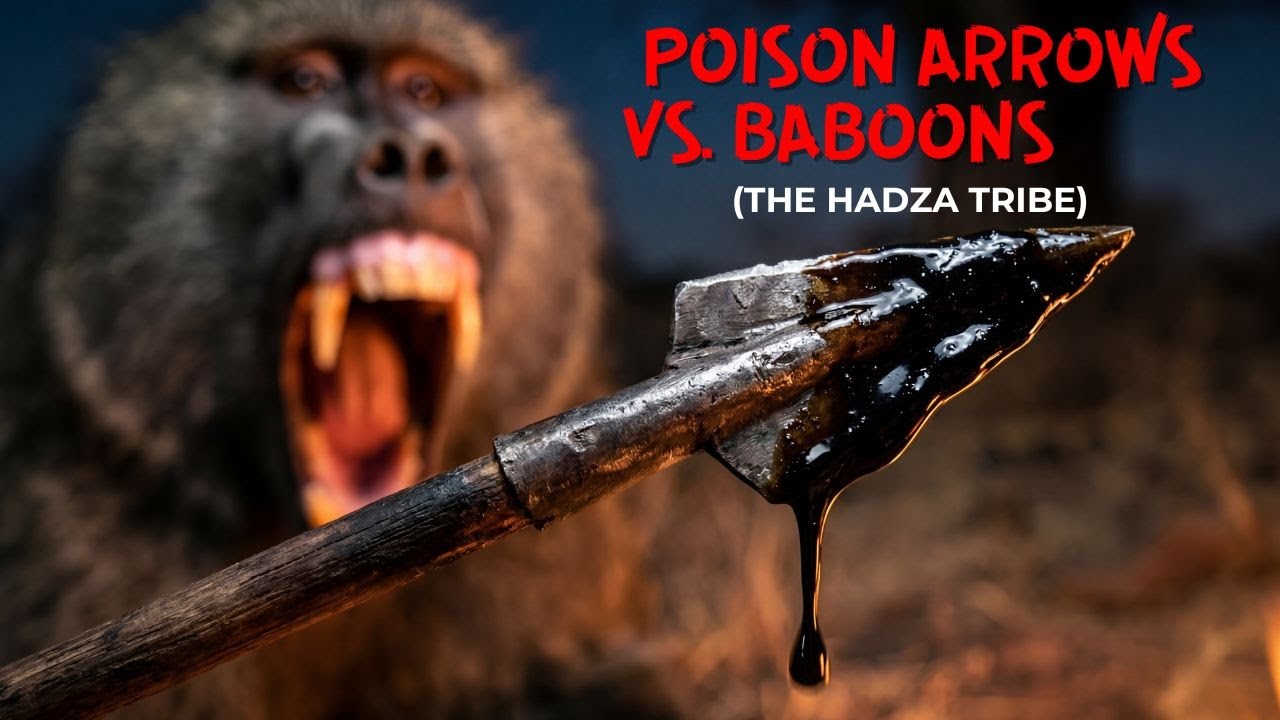 Deadly Night Hunt Poison Arrows vs  Baboons The