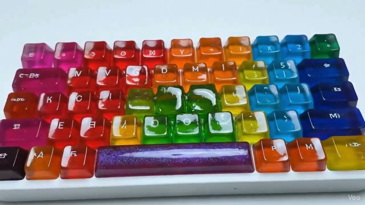 Which Ai keyboard would you choose? ASMR relaxation video google veo3 Ai satisfying relaxing sleep 