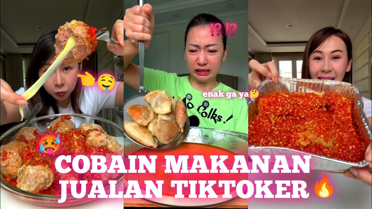 REVIEW MAKANAN JUALAN TIKTOKERS || VERSI SIBUNGBUNG & NANAKOOT🤔⁉️⁉️