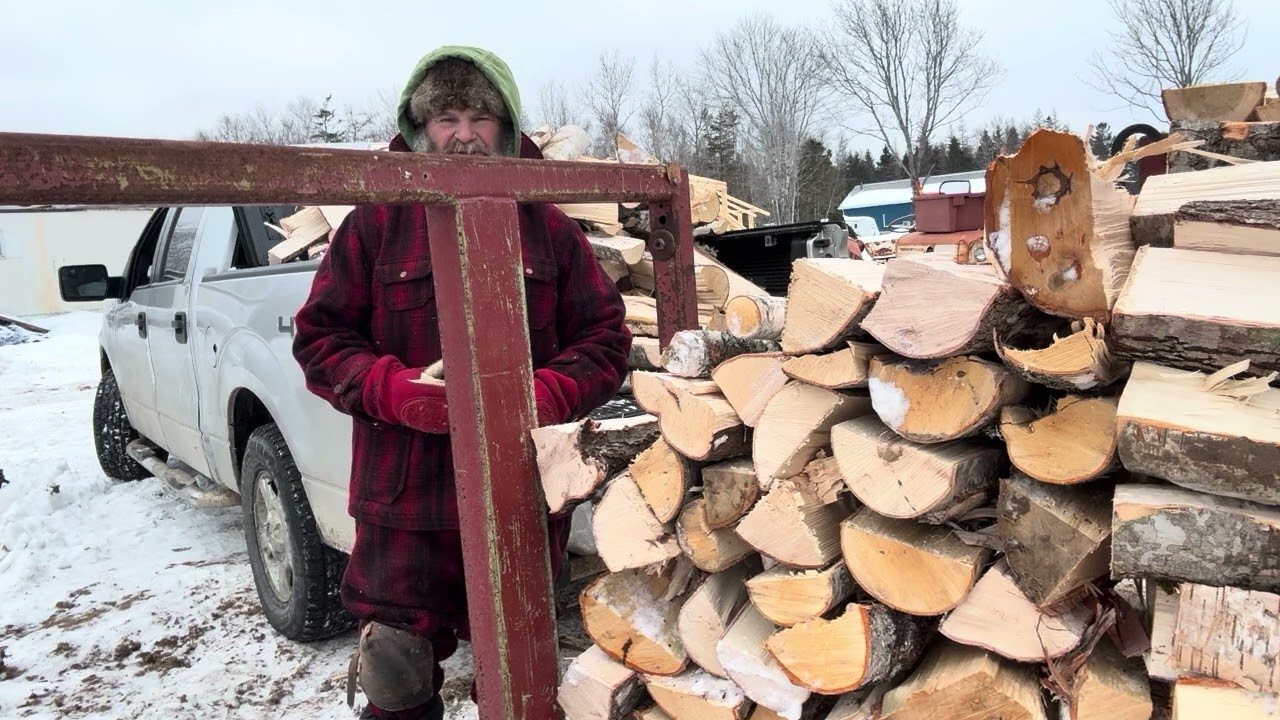 Piling Firewood#MS261Sthil#Nova Scotia Canada