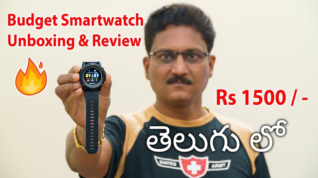 Best Budget Smartwatch Unboxing & Review in Telugu...