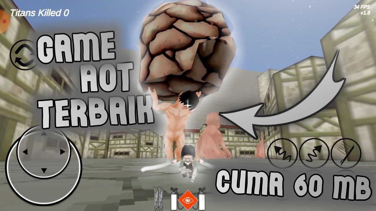 Bisa Berubah jadi TITAN!!! Game ATTACK ON TITAN Cuma 60MB