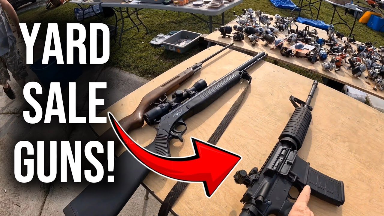 This YARD SALE had GUNS! 