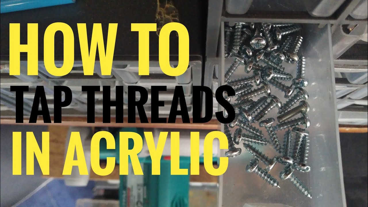 The EASIEST way to put screw on your Plexiglass!