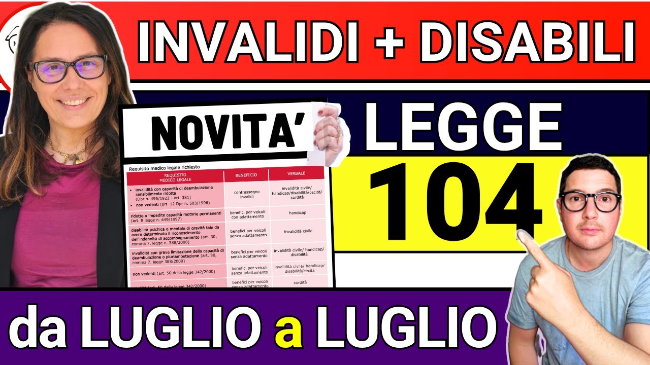 LEGGE 104 ➡ Ultime Novit&agrave; da conoscere (2025)