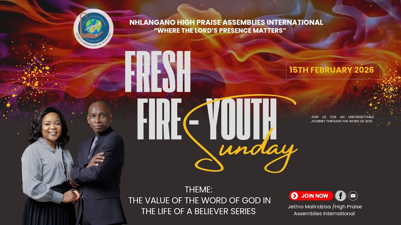 Welcome To Our Morning Service (Youth Sunday) With Apostle Jethro Malindzisa .