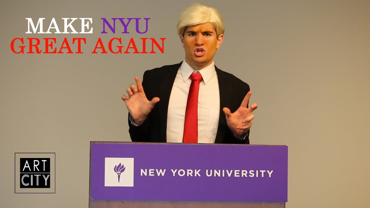 Donald Trump Visits NYU | ART CITY