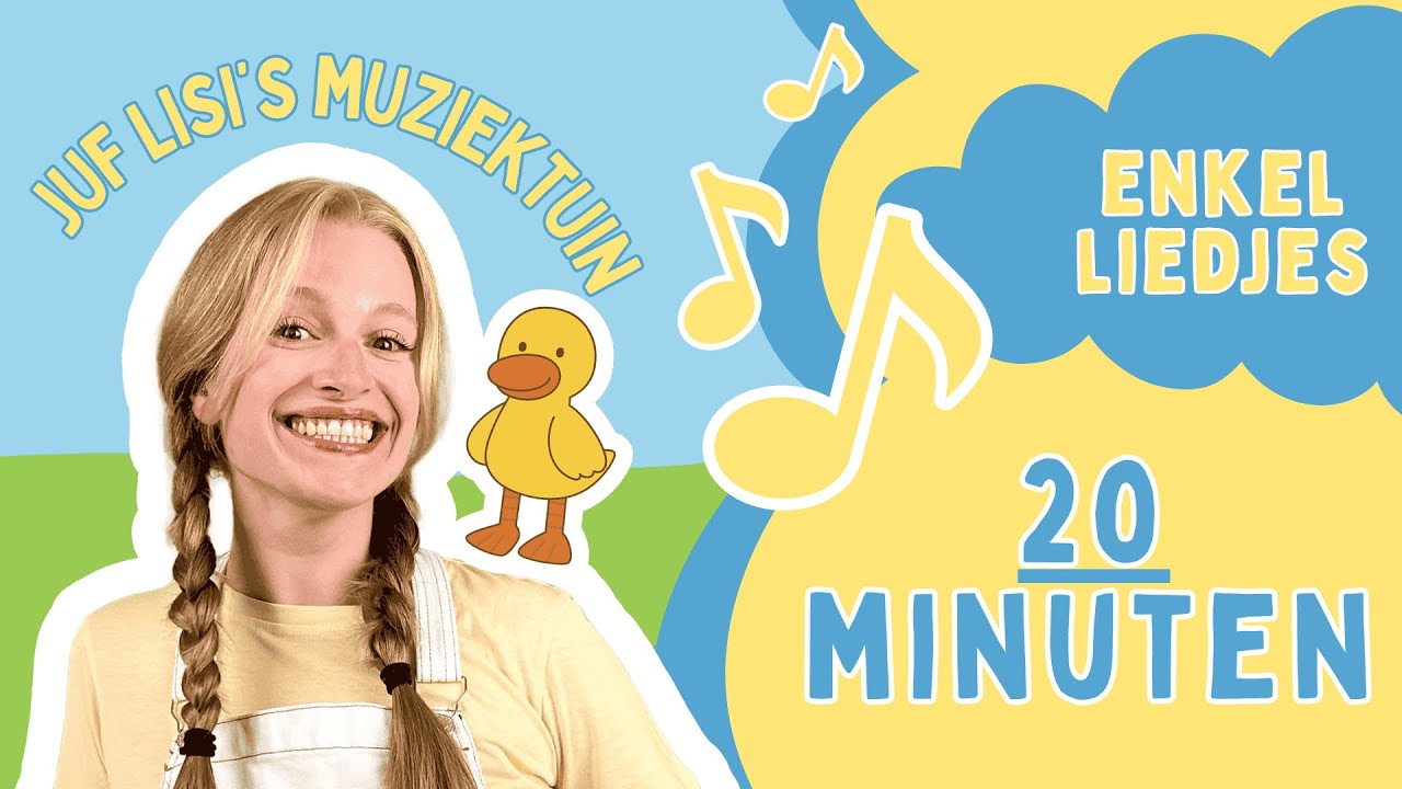 20 minuten Juf Lisi’s Muziektuin | Enkel liedjes | Peuters en kleuters