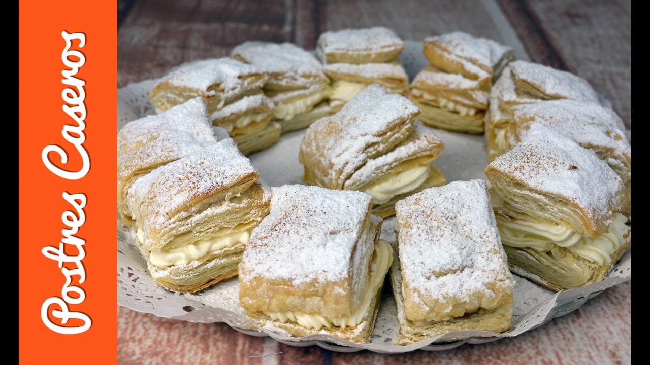 Pasteles de hojaldre con nata | Javier Romero